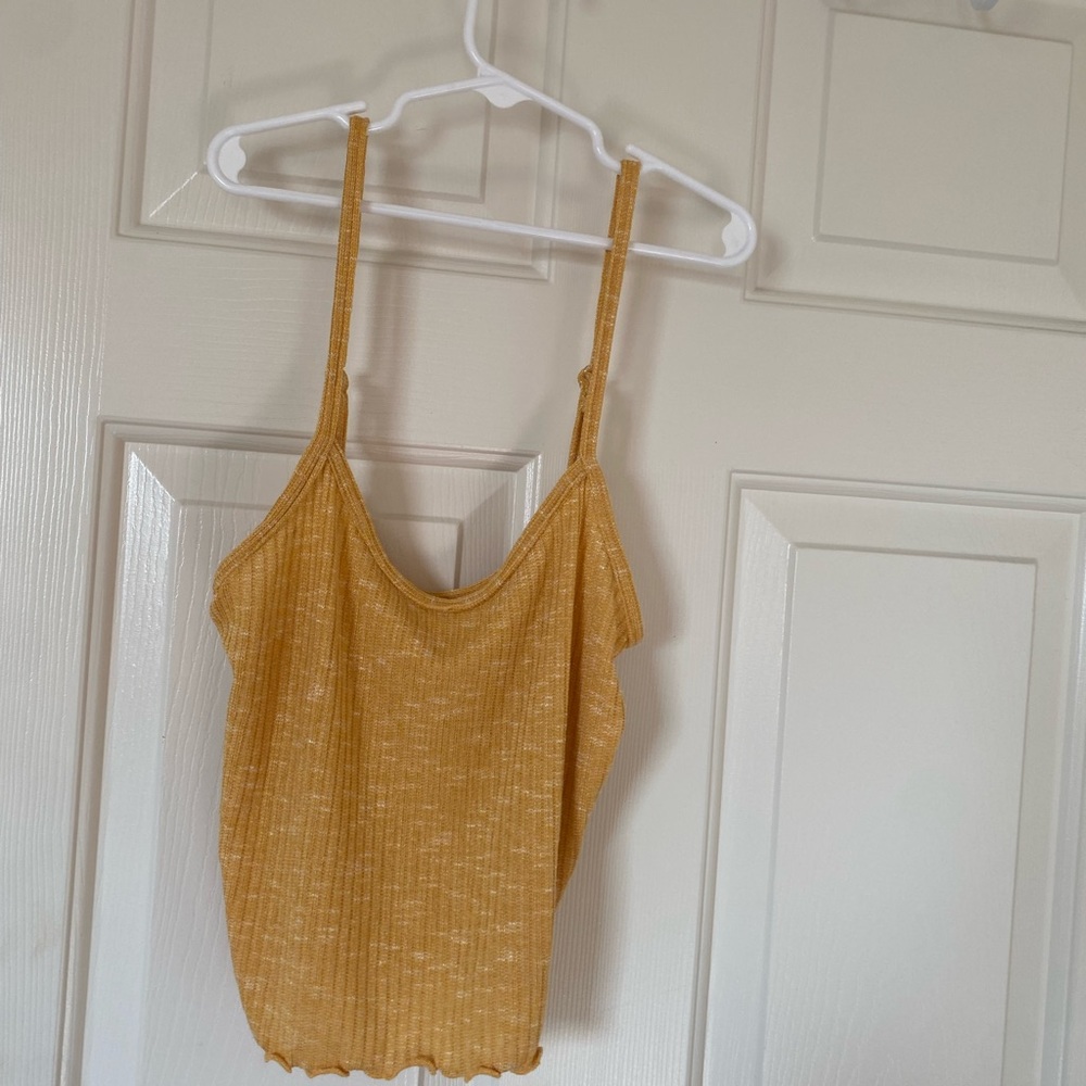 Yellow Spaghetti Strap Top